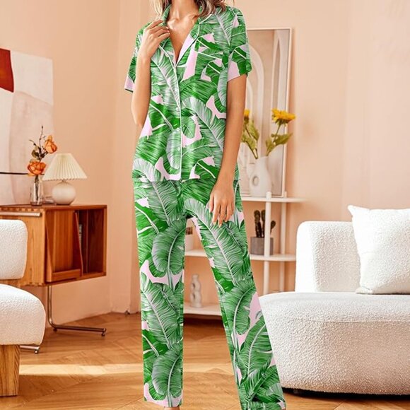 Avidlove Women Pajamas Set Size Small Sleepwear Pjs Short Sleeve Top Pockets - Picture 1 of 10
